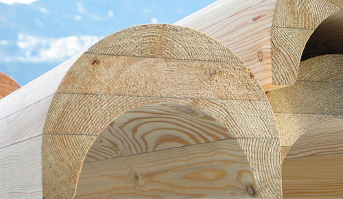 Holzdachrinnen Lärche