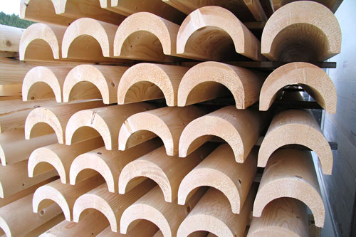 Holzdachrinnen Herstellung
